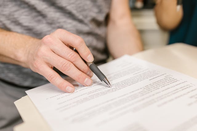 person signing lease