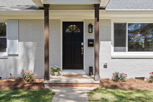 A front doorstep.